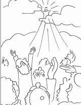 Colorear Para Ascension Coloring Cristo Jesus Venida La Segunda Imagenes El Del Library Clipart Seleccionar Tablero Una Comments Por Su sketch template