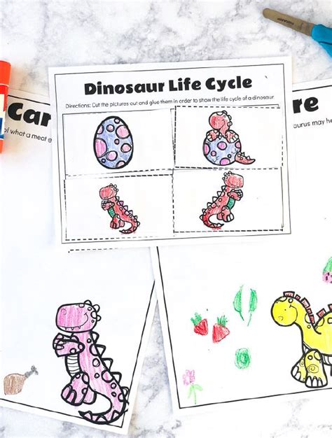 dinosaur preschool printables   fun educational