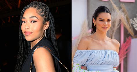 jordyn woods and kendall jenner had a very awkward run in