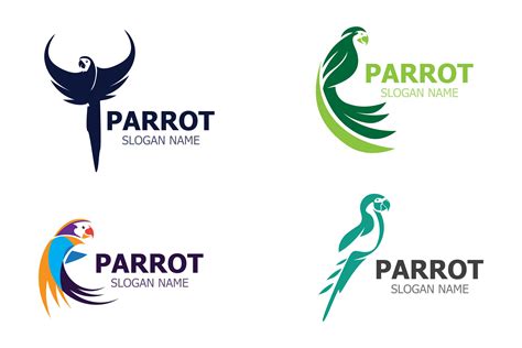 parrot logo design grafico por arifnasrudin creative fabrica