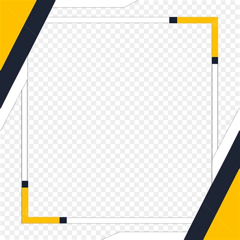 modern border clipart hd png modern black  yellow  white abstract border frame cover