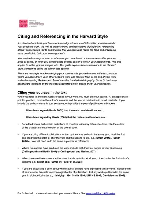 citing  referencing   harvard style  hcare library guides
