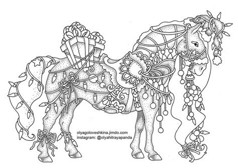 christmas horse coloring pages   goodimgco