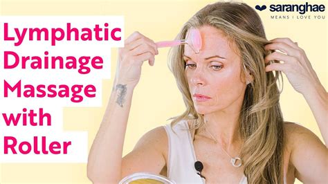 Lymphatic Drainage Face Massage Using A Rose Quartz Roller Youtube In