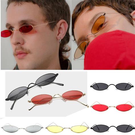 retro small oval frame sunglasses women s shades trendy tiny glasses
