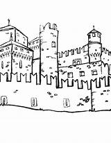 Colorare Disegni Castello Bambini Aosta Monumenti Nostrofiglio Castelli Val Mole Storia Antonelliana Belli Pennarelli Bimbi sketch template