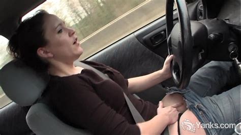 sexy lou driving and rubbing her wet pussy xvideos