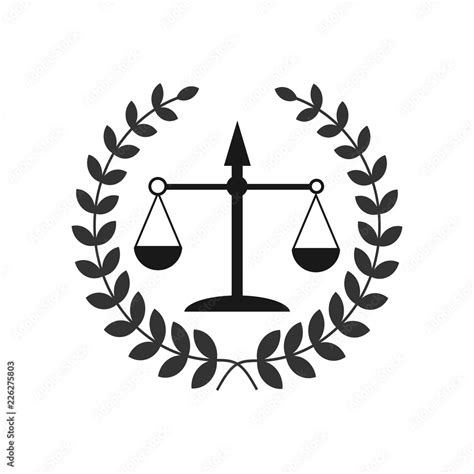 justice scales lawyer logo scales  justice sign icon court  law