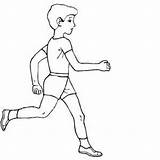 Jogging Drawing Coloring Pages Getdrawings sketch template