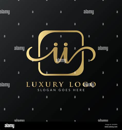 initial ii letter logo design vector template abstract luxury letter ii logo design stock