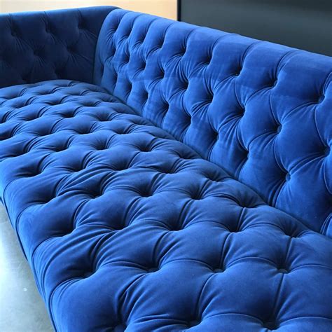 blue velvet sofa hausmodern beautiful modern  mid century modern