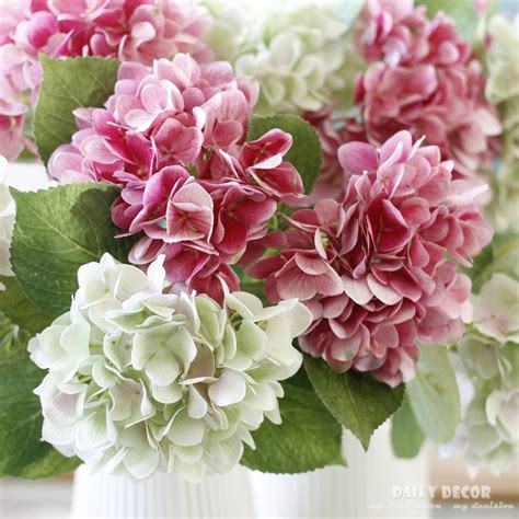 wholesale 3d hi q artificial hydrangea high simulation silk flowers