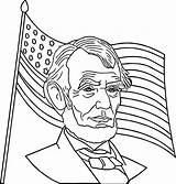 Lincoln Coloring Abraham President Pages Drawing Cabin Log America George Washington Cartoon Kids Hat Printable Wecoloringpage Woods Flag Usa Draw sketch template