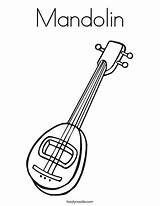 Mandolin Coloring Print Favorites Login Add Twistynoodle Template sketch template