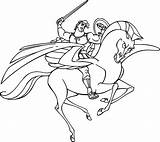 Hercules Pegasus Hades Wecoloringpage sketch template
