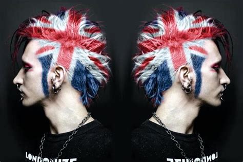daily hair spotting british flag hair colour strayhair