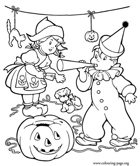 halloween halloween party coloring page vintage coloring books