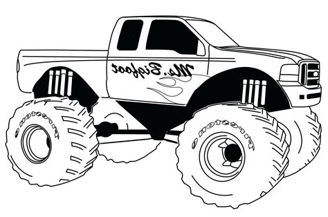 hot wheels monster truck coloring book  print