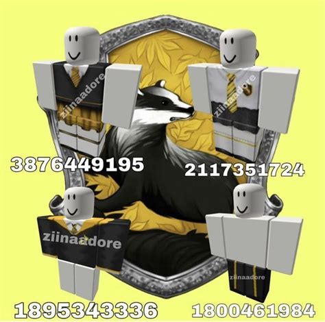 hufflepuff robes roblox pictures roblox funny roblox codes