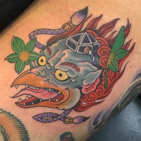 tengu tattoo by andrew mcnally ink and art pinterest