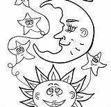 Coloring Moon Pages Stars Sun Printable Kids Adults Color Getcolorings Getdrawings Midnight Related Post Colorings sketch template