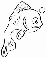 Goldfish sketch template