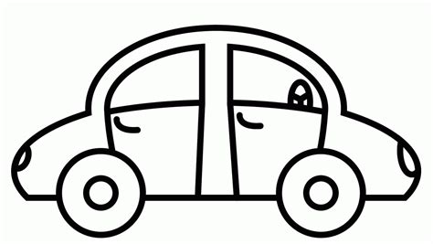 kindergarten coloring pages easy cars   kindergarten