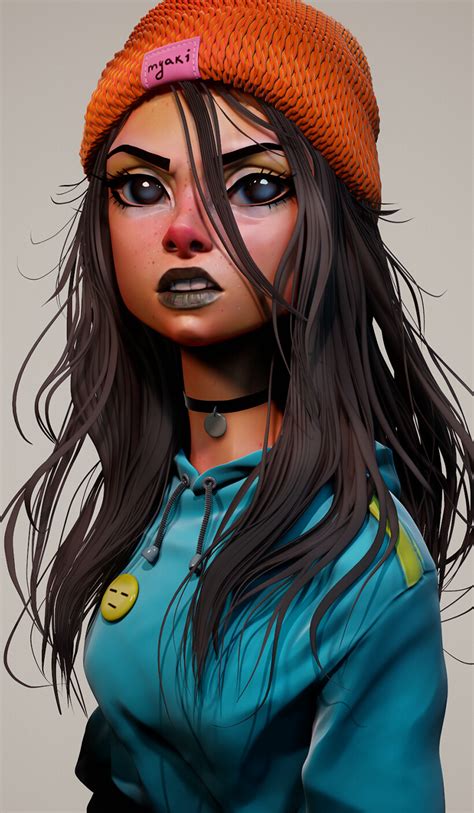 3d model character female character design character art digital