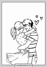 Hug sketch template