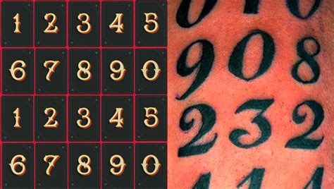 numbers tattoo number tattoo fonts letters tattoo tat vrogueco