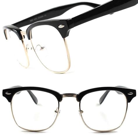 classic vintage retro fashionable mens womens malcolm x style clear