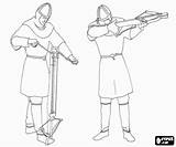 Armed Crossbows Soldiers sketch template