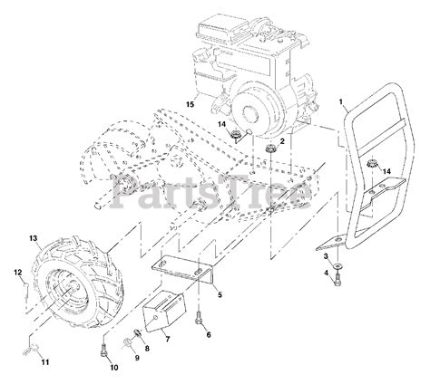 Husqvarna Crt 52 954140020 A Husqvarna Rear Tine Tiller 1997 01