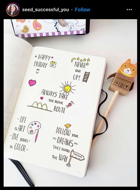 cute bullet journal quote page ideas   motivate  angela
