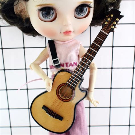 Mini Guitar Doll Furniture Decoration Blyth Guitar Accessories For