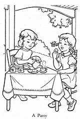 Coloring Pages Vintage Book Color Sunbonnet Flickr Sue Sheets Hand sketch template