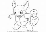 Pokemon Wartortle Coloring Pages Drawing Characters Color Draw Blue Printable Getdrawings Getcolorings Step sketch template