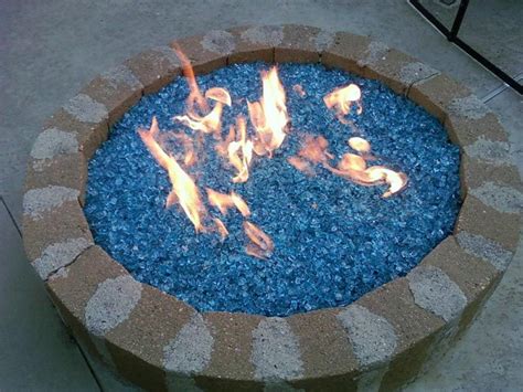 Glass Stone Fire Pit Fireplace Design Ideas Glass Fire Pit Fire