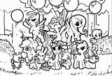 Coloring Pony Little Pages Ponies Popular Cartoon Coloringhome sketch template
