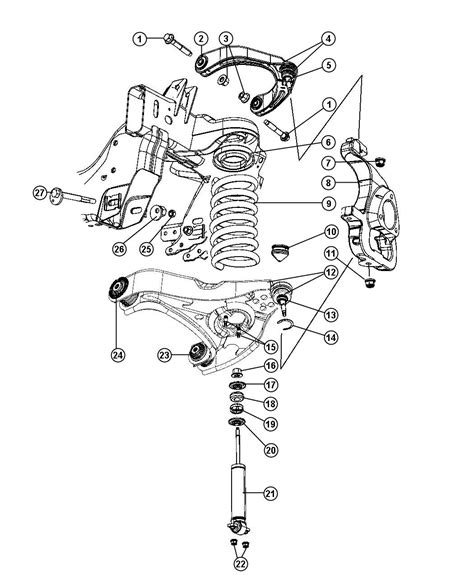 dodge ram  front  parts diagram