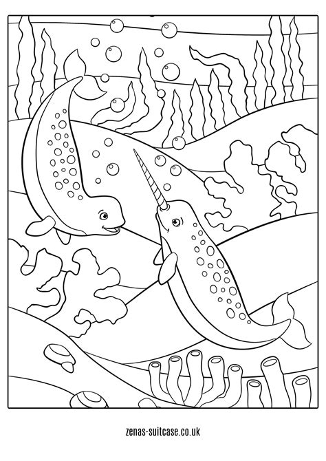 easy underwater coloring pages