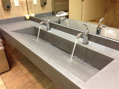 Concrete Sinks And Counters Give Your Companys Restroom An Elegant
