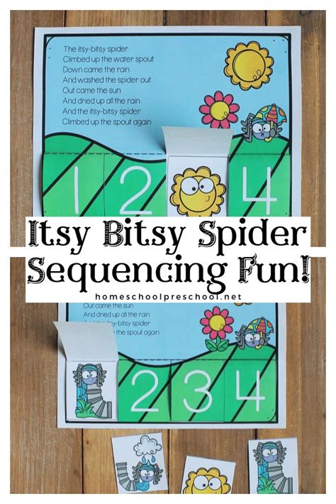itsy bitsy spider sequencing activity sequencing activities itsy