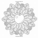 Orchard Peaceful Made Colouring sketch template