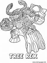 Rex Tree Coloring Skylanders Giants Edition Life First Pages Printable sketch template