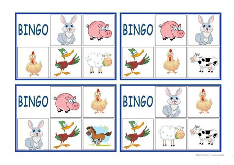 animals bingo printable printable word searches