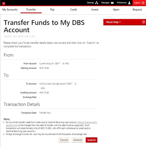 Help And Support Transfer Money To Your Dbs Account Through Dbs