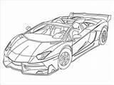 Lamborghini Veneno sketch template