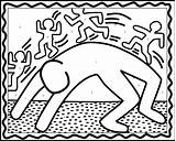 Keith Haring Pages Coloring Getcolorings sketch template