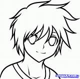 Anime Boy Hair Drawing Clipart Easy Hairstyles Draw Sketch Kids sketch template